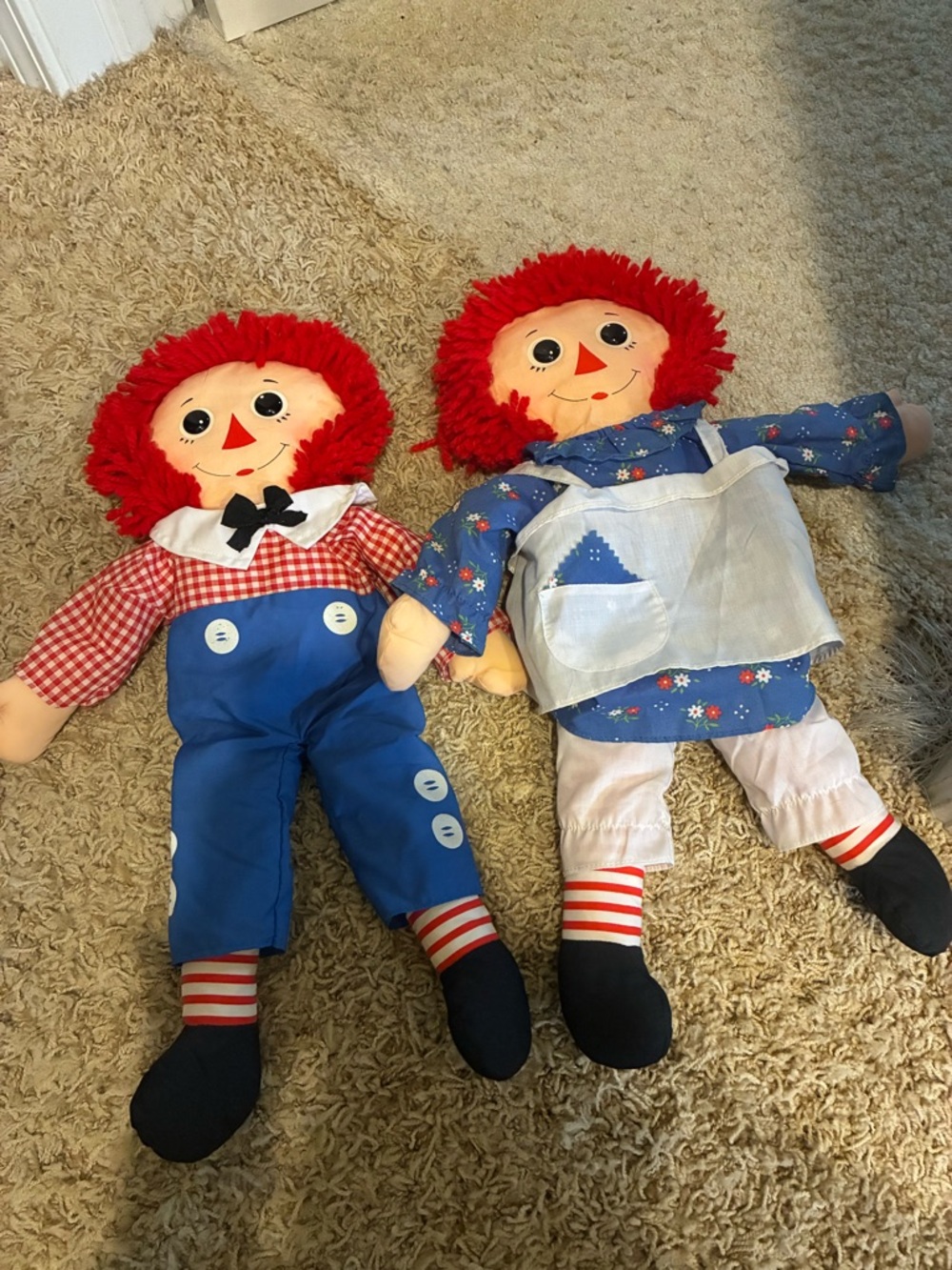 Classic Red-Haired Rag Doll Set -